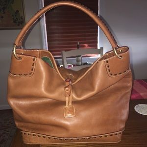 Genuine Dooney & Bourke Brown Leather Handbag