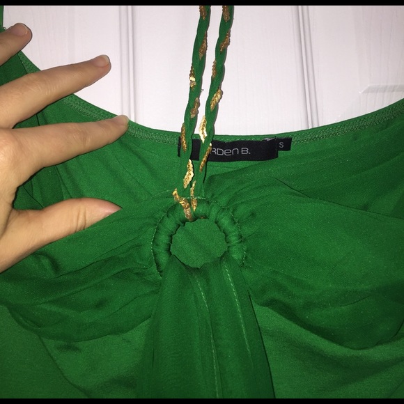 Green Arden B strapless top. - Picture 2 of 4