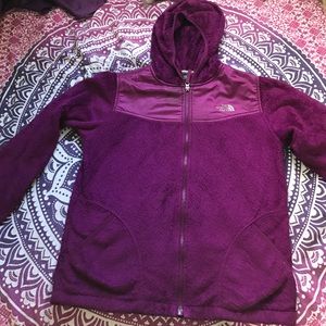 Purple warm north face jacket