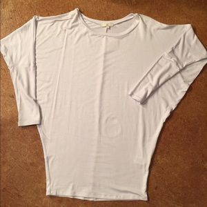 Long sleeve white dolman top NWT