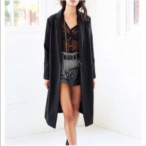 Black Duster Coat from Urban Outfitters