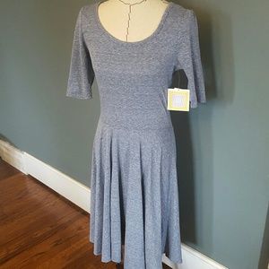 Lularoe Nicole Size Medium Gray Grey nwt