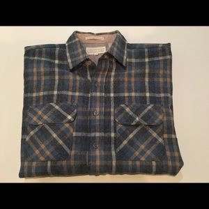 Anderson-Little vintage wool flannel  shirt Large