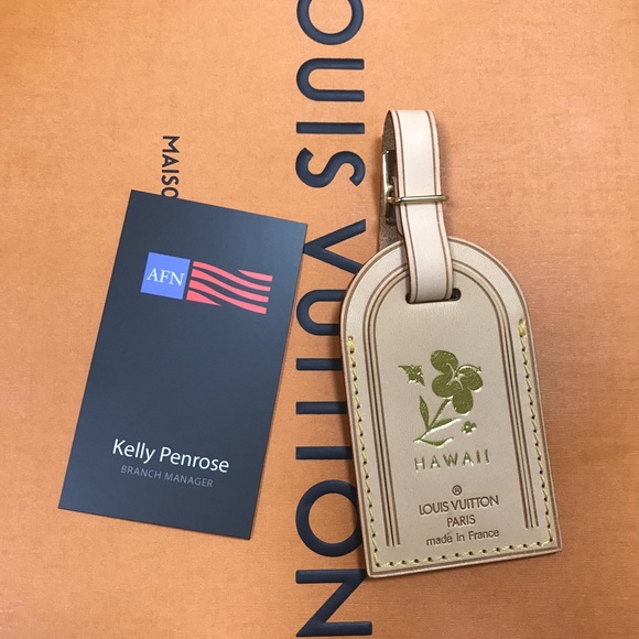 louis vuitton accessories authentic hawaii luggage tag poshmark