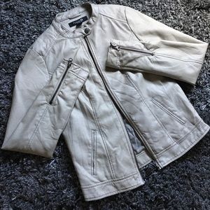 Forever 21 Gray Faux Leather Jacket