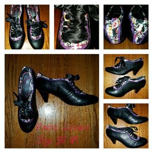 Poetic Licence Oxford heels Blk Tweed Size 38 (8)