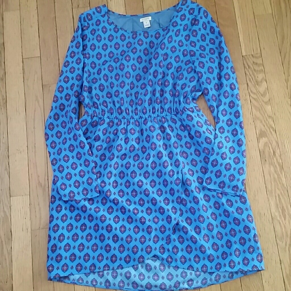 Medallion print apron dress