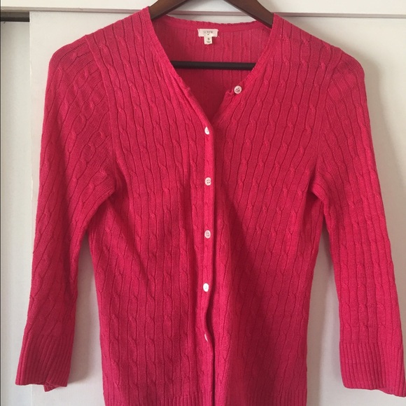 J. Crew 3/4 sleeve linen cardigan - Picture 1 of 1