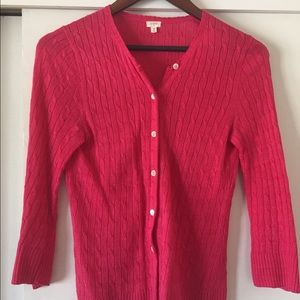 J. Crew 3/4 sleeve linen cardigan