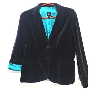 Velvet Navy Blue Gap blazer