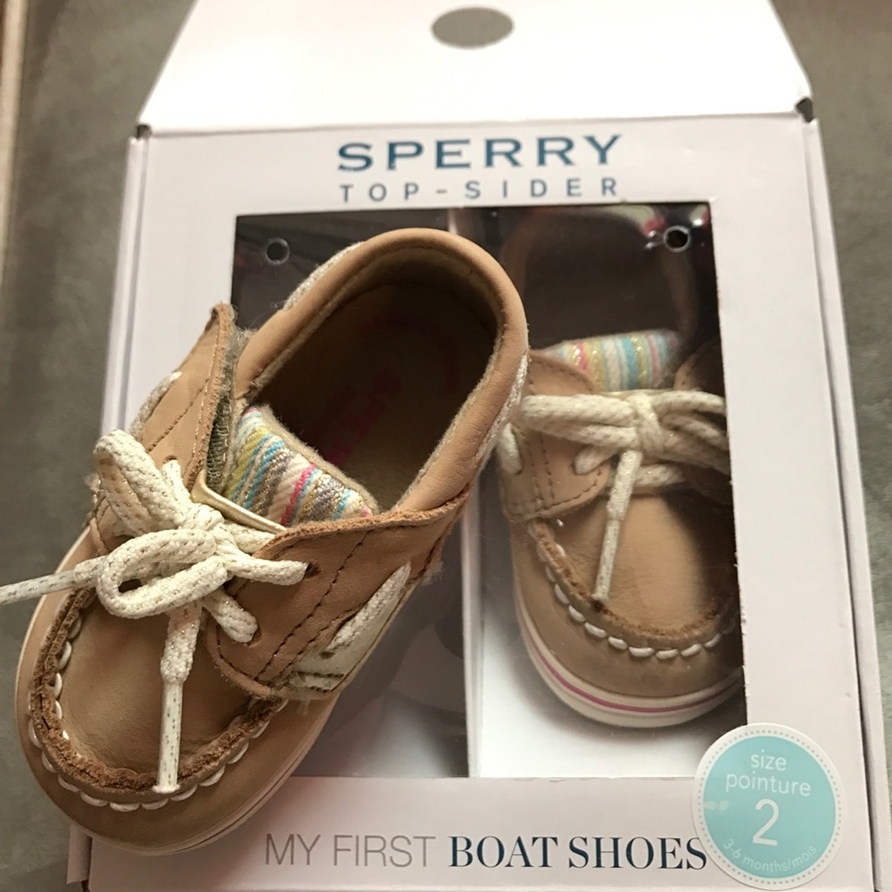 Sperry girls infant size 2 Boat Shoes