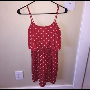Red polka dot summer dress !