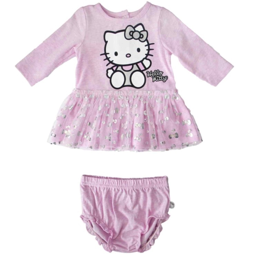 Hello kitty Infant Girl Pink Dress. 0/3M