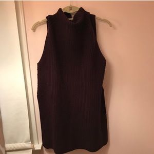 barely worn aritzia sleeveless turtleneck sweater