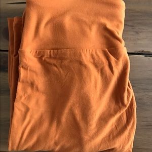 LuLaRoe OS orange leggings NWTs