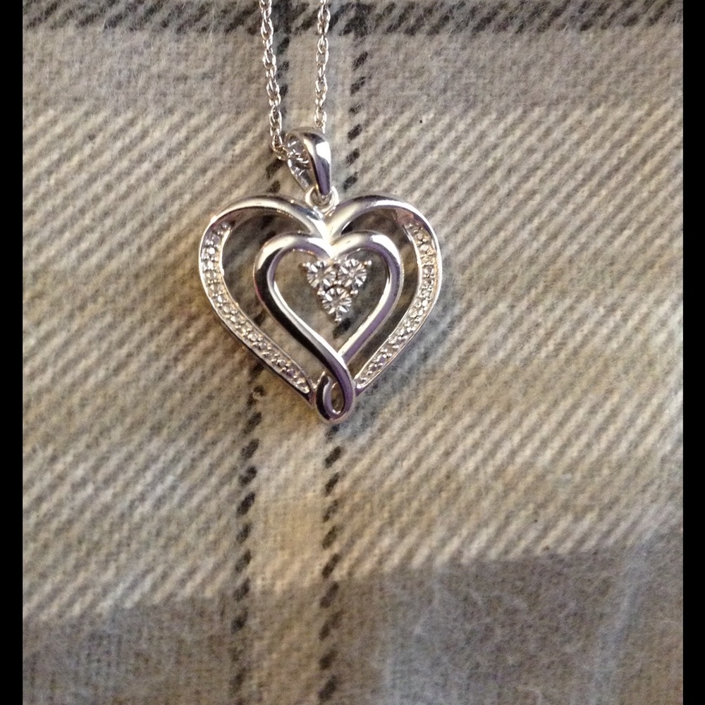 Diamond heart necklace