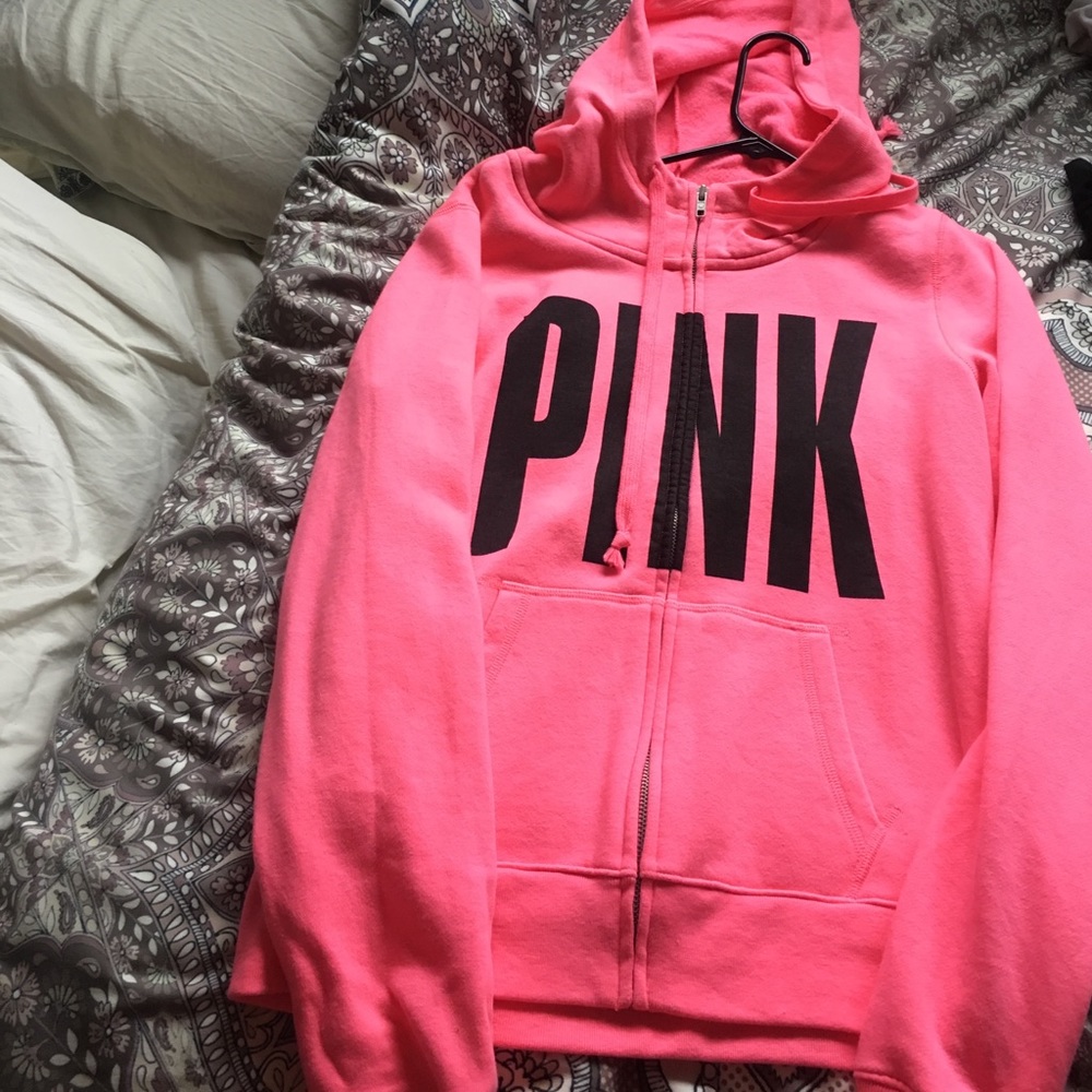 VS PINK classic pink hoodie