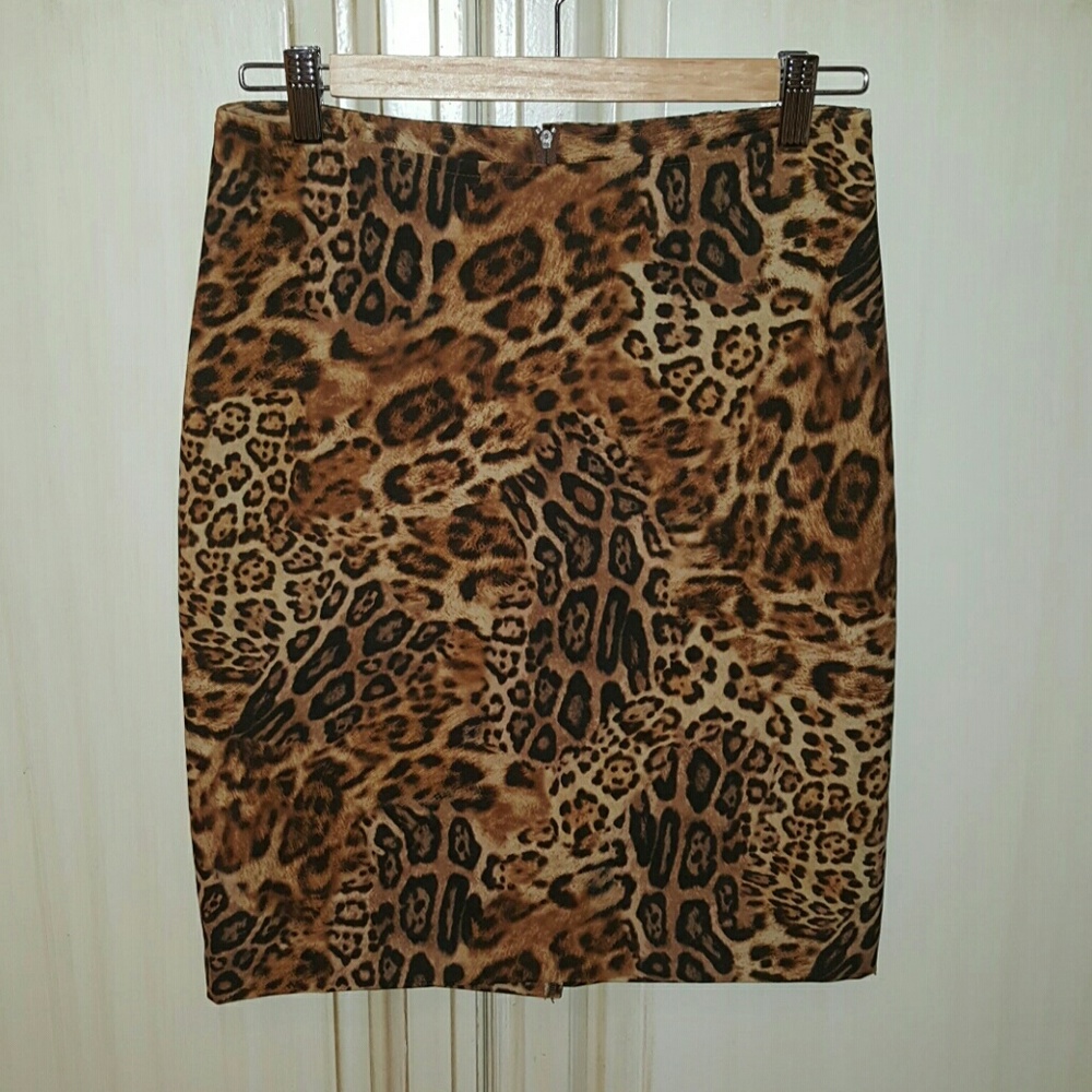 Leopard print XOXO skirt