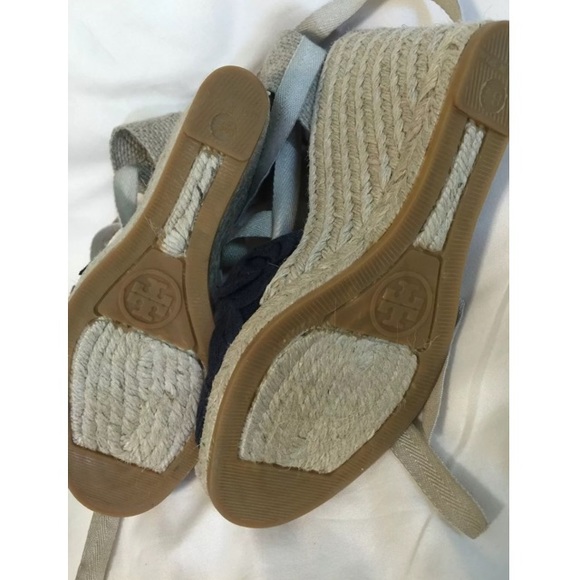 ❌SOLD❌Tory Burch Emil Espadrille Wedge Size 8.5 - Picture 3 of 4