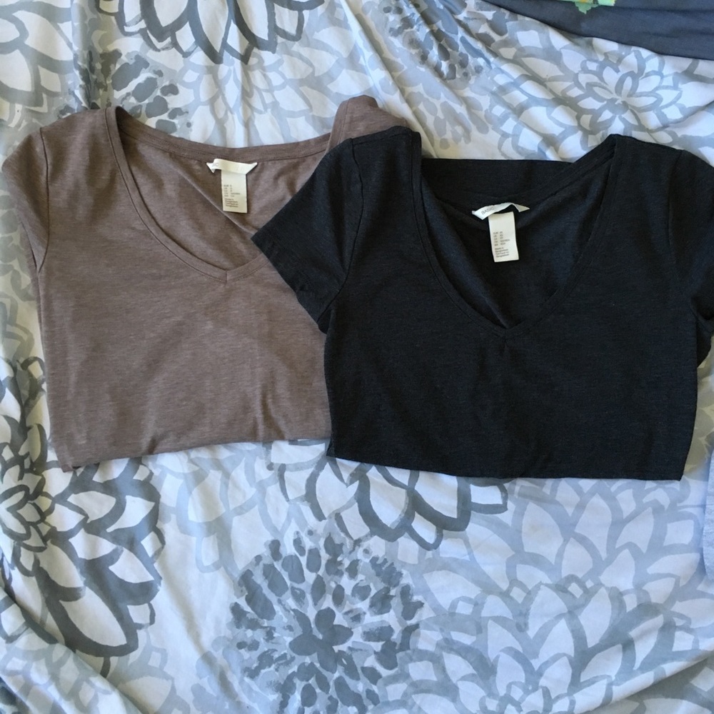 Brown and Grey vneck bundle