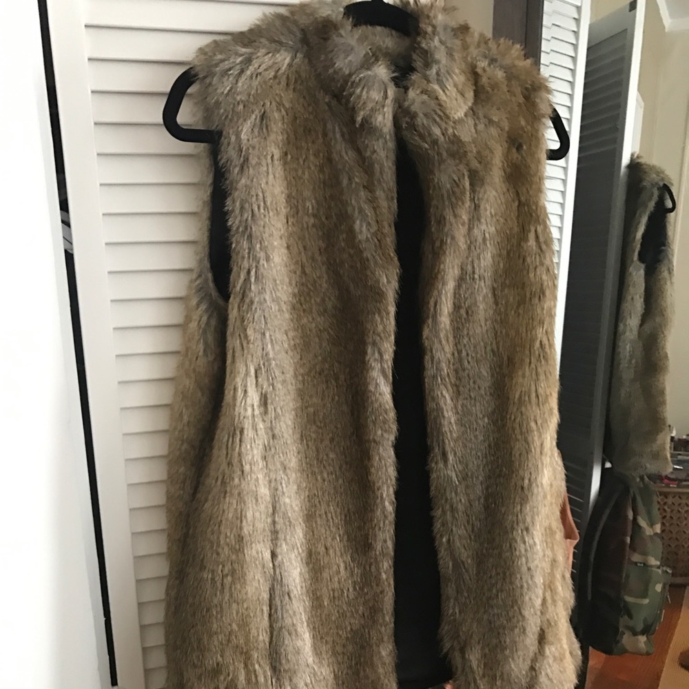 Faux fur vest