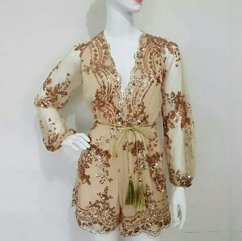 SEXY JUMPSUIT ROSE GOLD❤️ - Picture 3 of 11