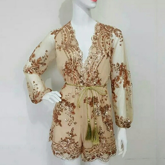 SEXY JUMPSUIT ROSE GOLD❤️ - Picture 3 of 11