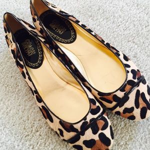 Coach leopard print flats