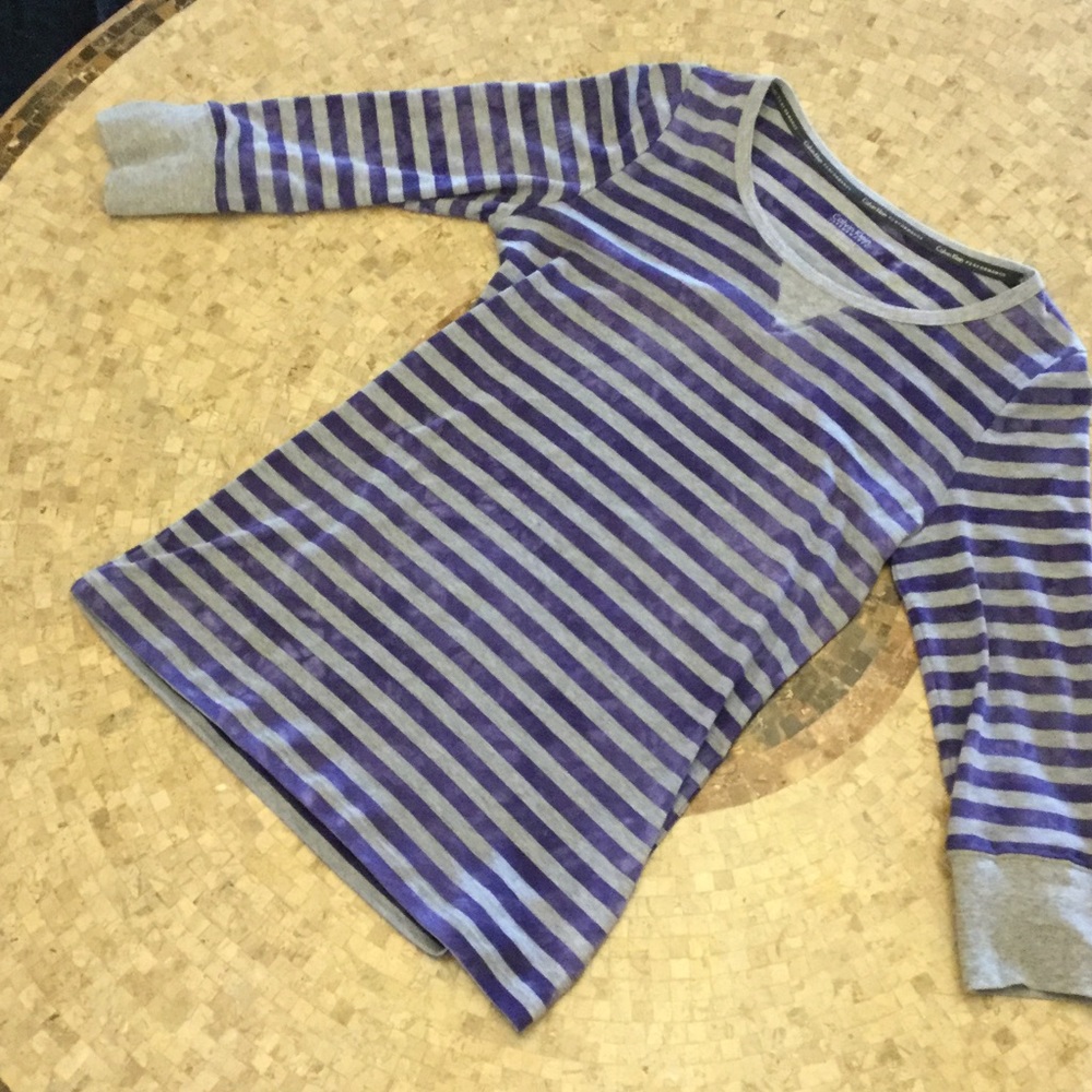 Purple & grew Calvin Klein Performance 3/4 top