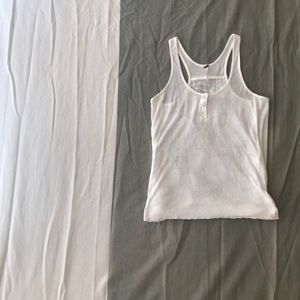 FREE PEOPLE-White breezy Tank