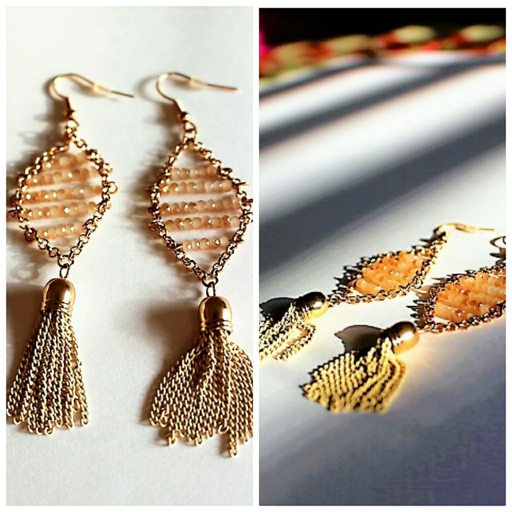 BUY 1, GET 1 FREE! Beaded tassel earrings