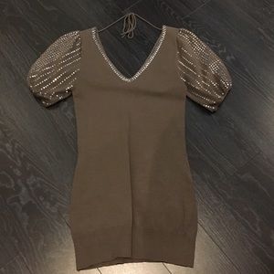 Taupe Knot Top