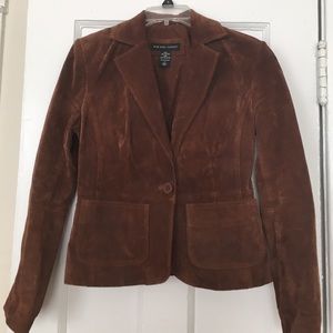 New York & Co. suede leather blazer