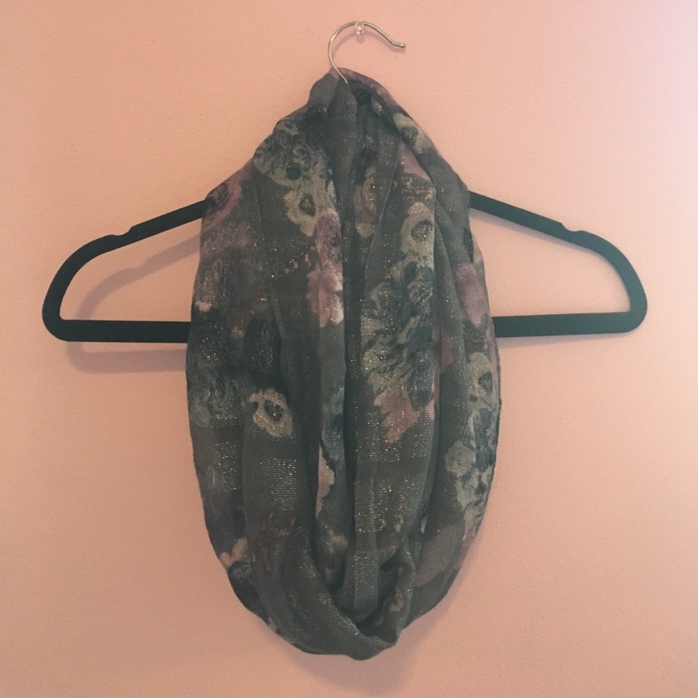 Vera Wang floral infinity scarf
