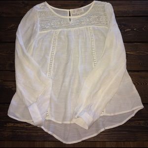 Sheer peasant top