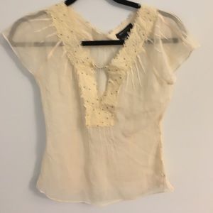 BCBG silk top