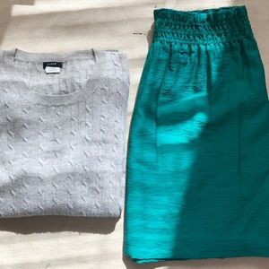 Teal J.Crew Skirt