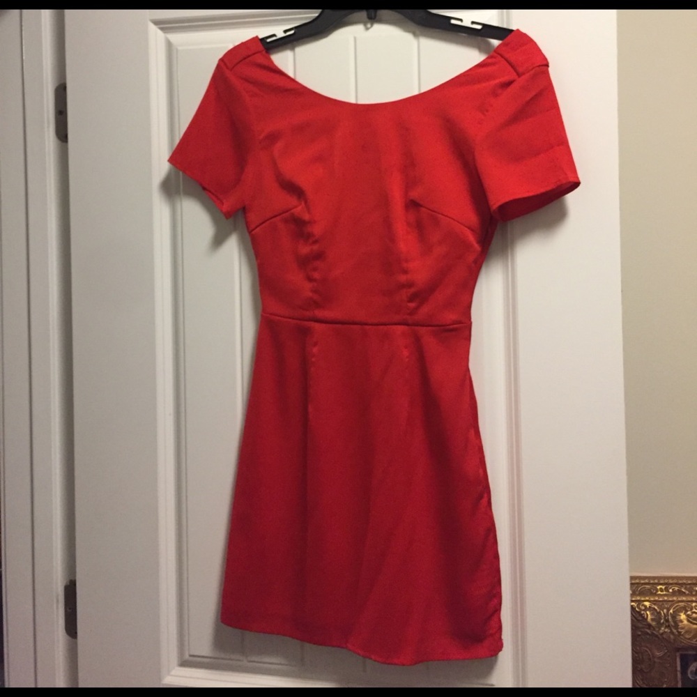 Red Backless Dress