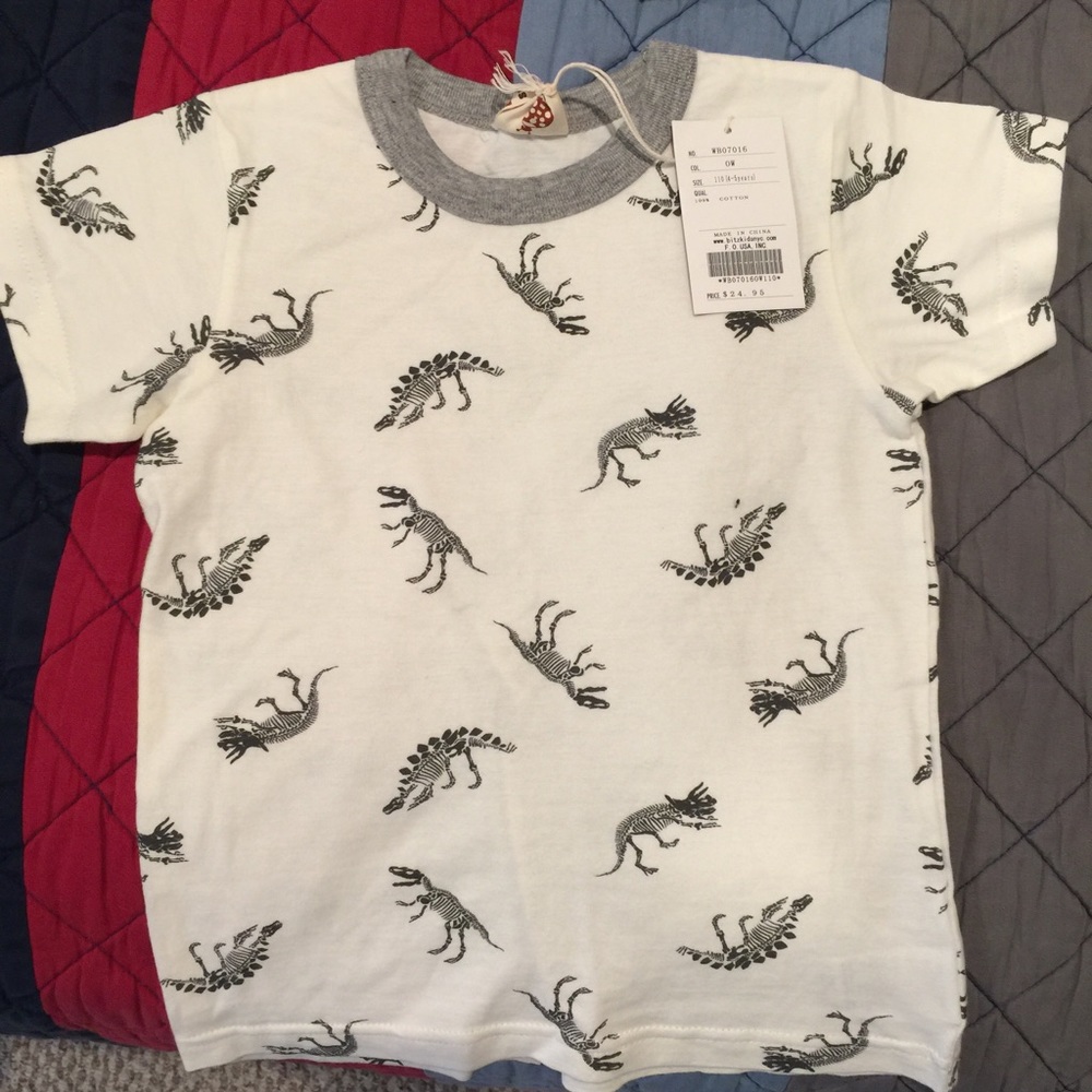 Dinosaur tee from boutique store in NYC