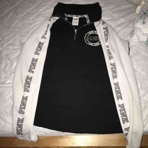 PINK quarter zip pullover