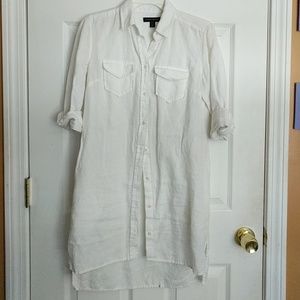 Long Sleeve Button Down T-Shirt Dress