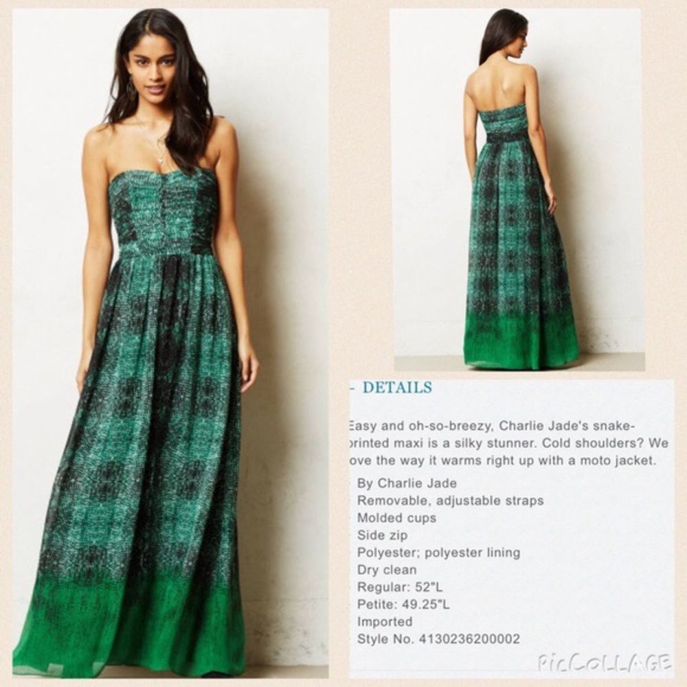 Anthropologie dress. Vernalis maxi dress