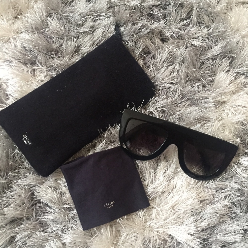 Celine Andrea Flat Top Black Sunglasses