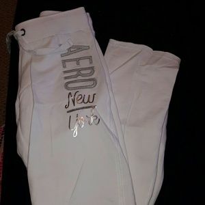 White sweatpants