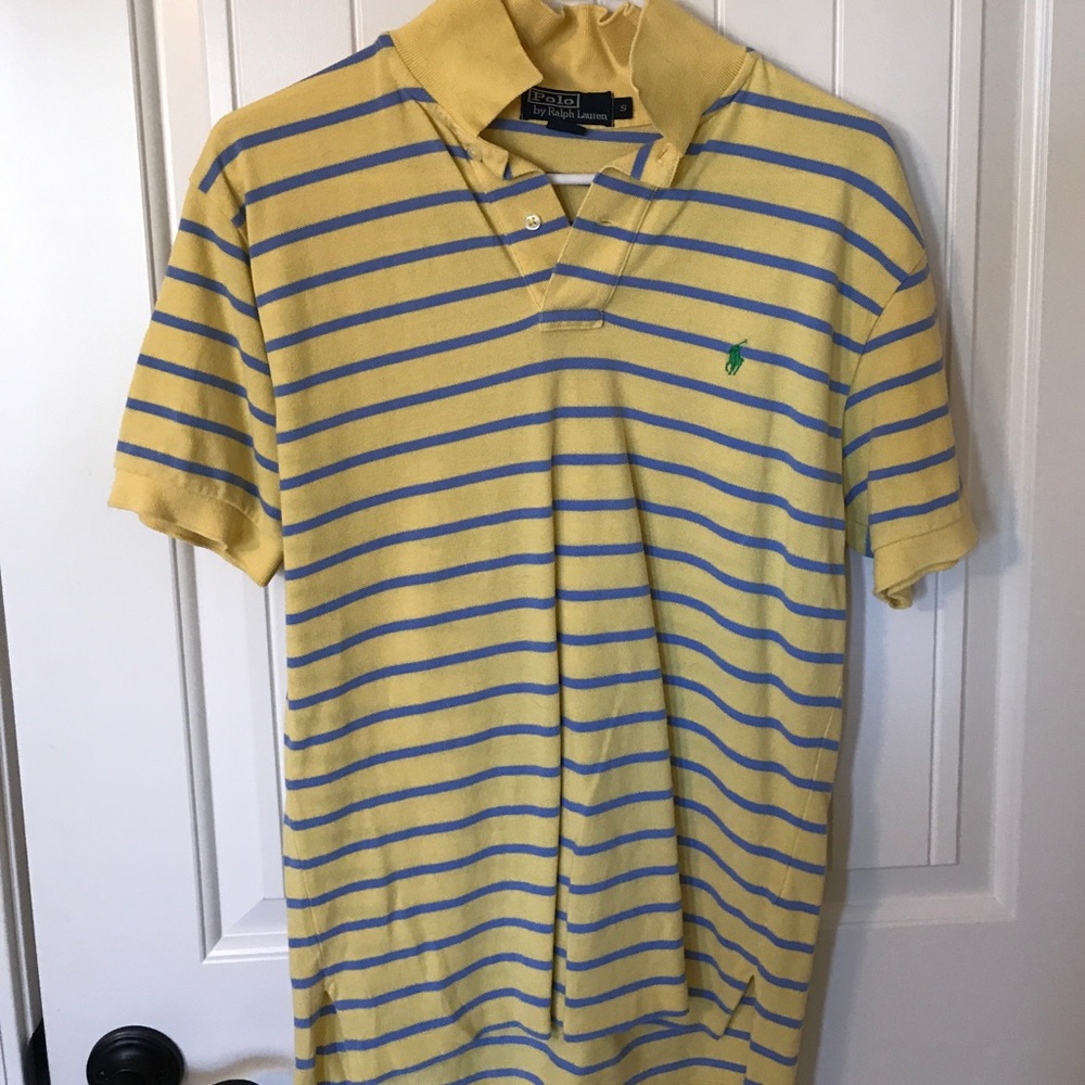 Classic stripped mesh Polo