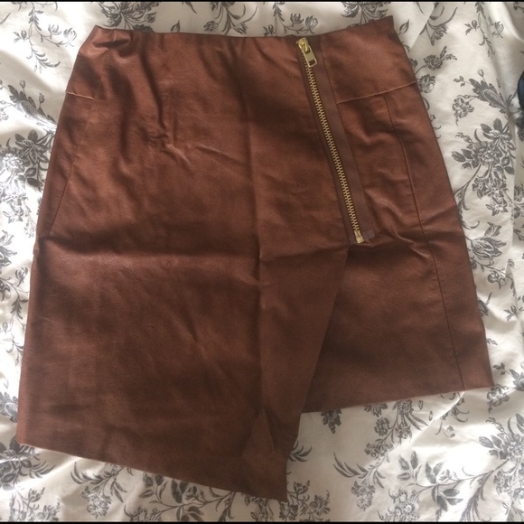 H&M Dresses & Skirts - H&M faux leather wrap mini skirt 🔥🔥