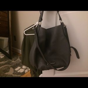Marc Jacobs dark grey leather handbag