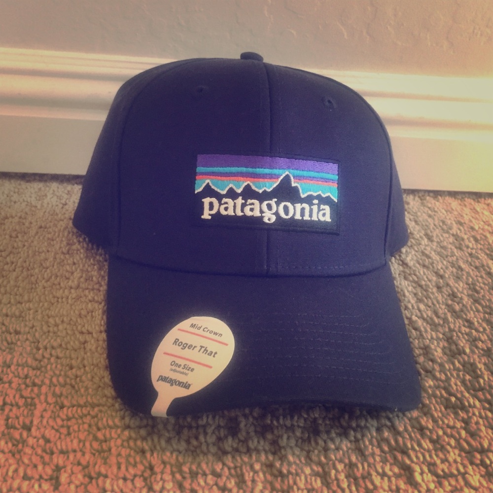 Never worn! Patagonia - Navy Blue Roger That hat