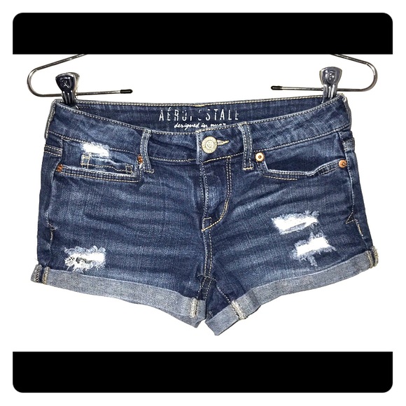 AEROPOSTALE JEAN SHORTS - Picture 1 of 2