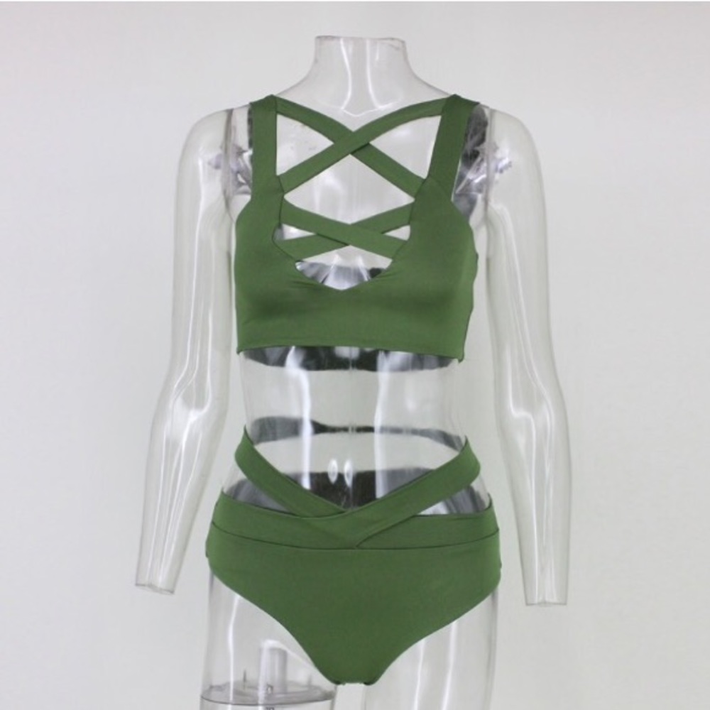 NEW! Hollow Out High Waist Bikini - Picture 3 of 7